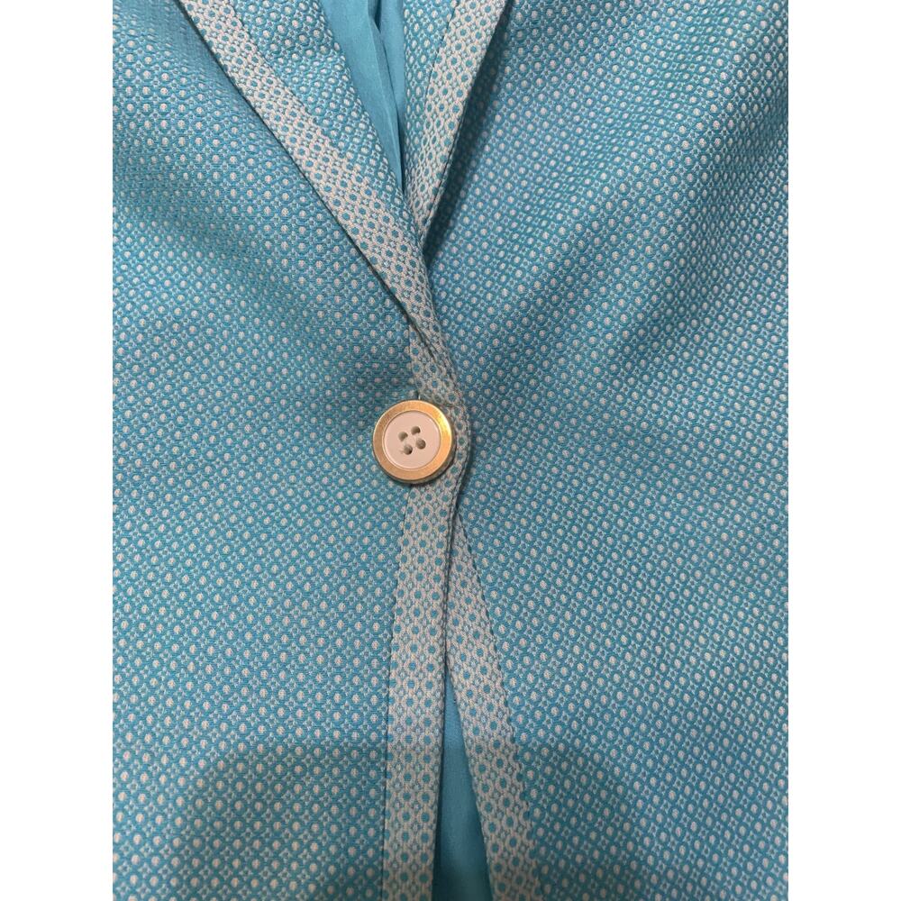 The Limited Baby Blue Women's Blazer Large Single Breasted Work Career Preppy - Picture 8 of 12